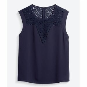 Elegant Navy Sleeveless Top